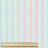 Coated  Cotton DEZ Aqua / Papaya